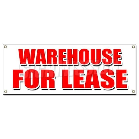 Signmission WAREHOUSE FOR LEASE BANNER SIGN a/c ac build to suit loading free rent B-Warehouse For Lease